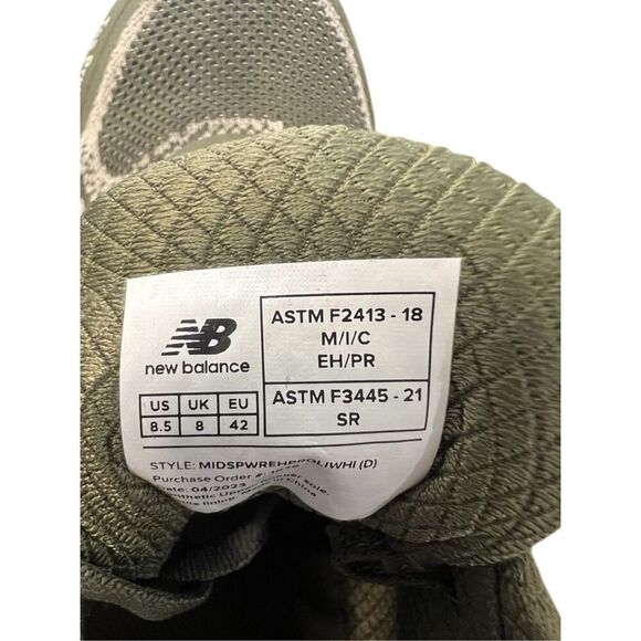 NWB Man's Shoes New Balance Work & Safety Speedware Comp Toe EH PR SR SIze 8.5 - Picture 7 of 7